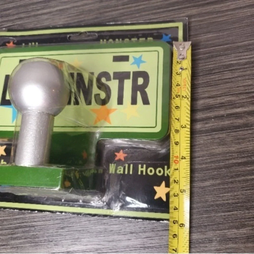 Boys Li'l Mnstr Little Monster Wall Hook License‎ Plate Hanging Clothes Hanger